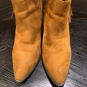 Tan booties